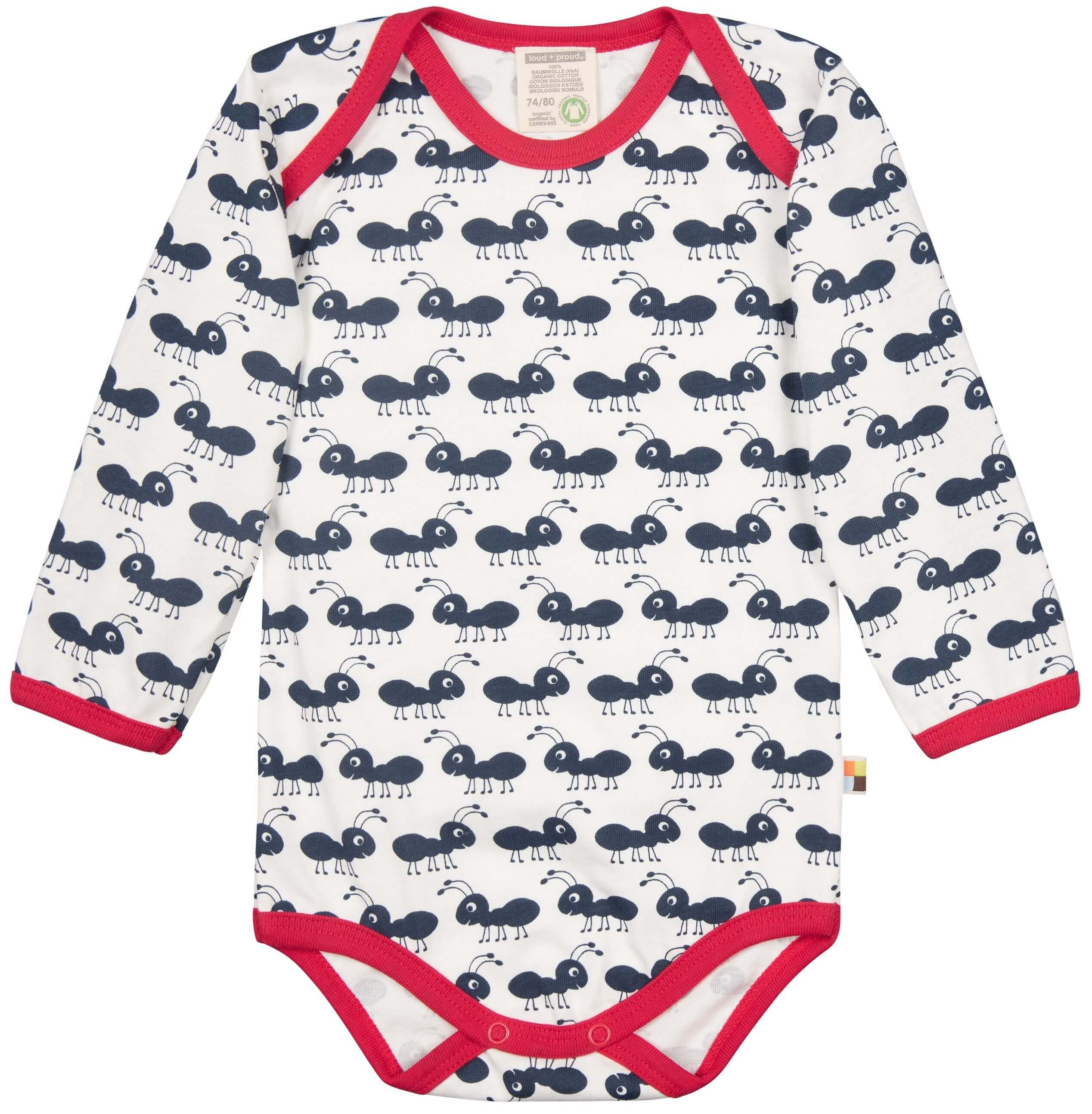 Loud and Proud Langarm Baby Body Ameisen Loud and Proud Langarm Baby Body Ameisen