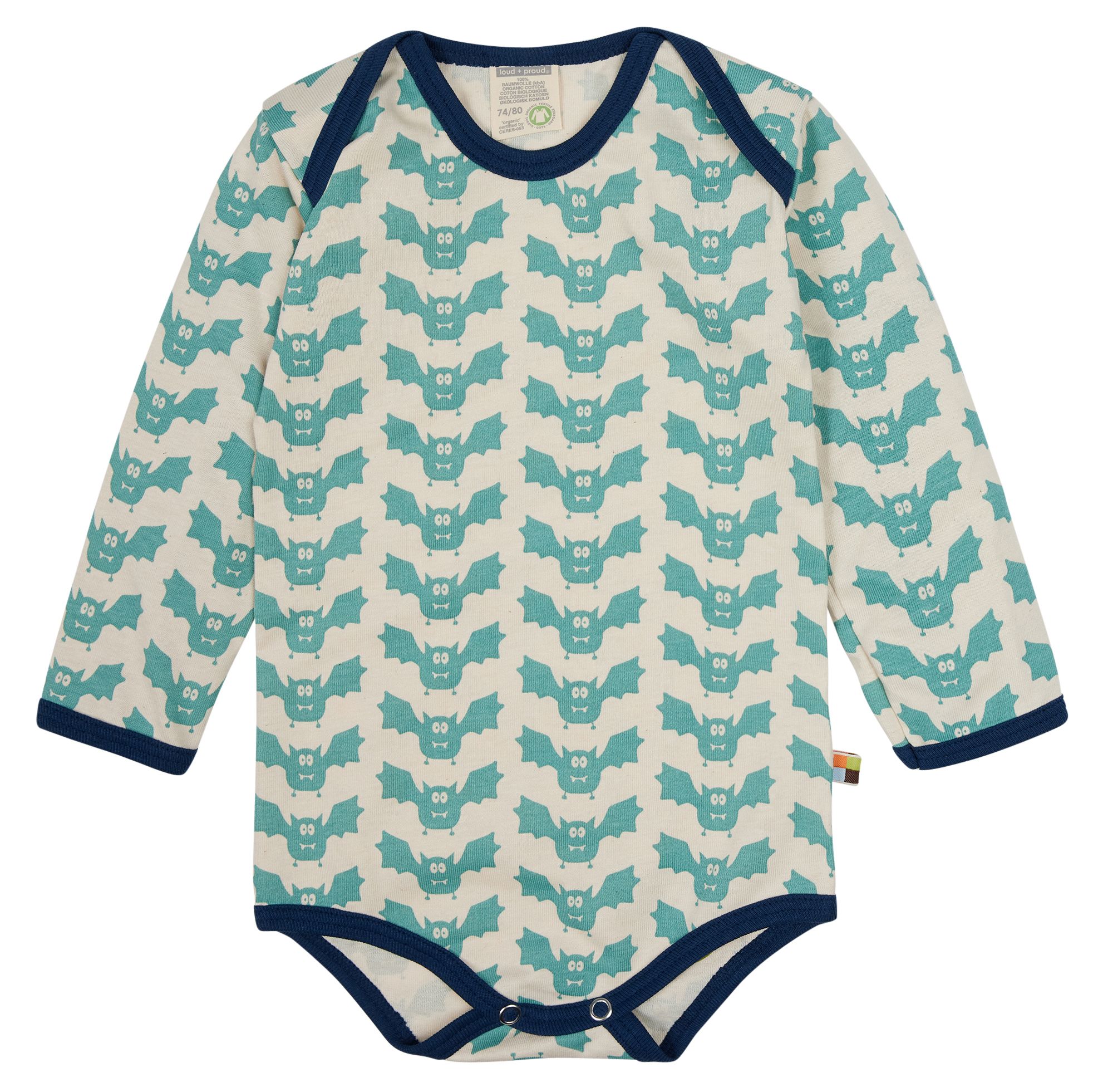 Loud and Proud Langarm Baby Body Fledermaus - Bio Baumwolle Loud and Proud Langarm Baby Body Fledermaus - Bio Baumwolle