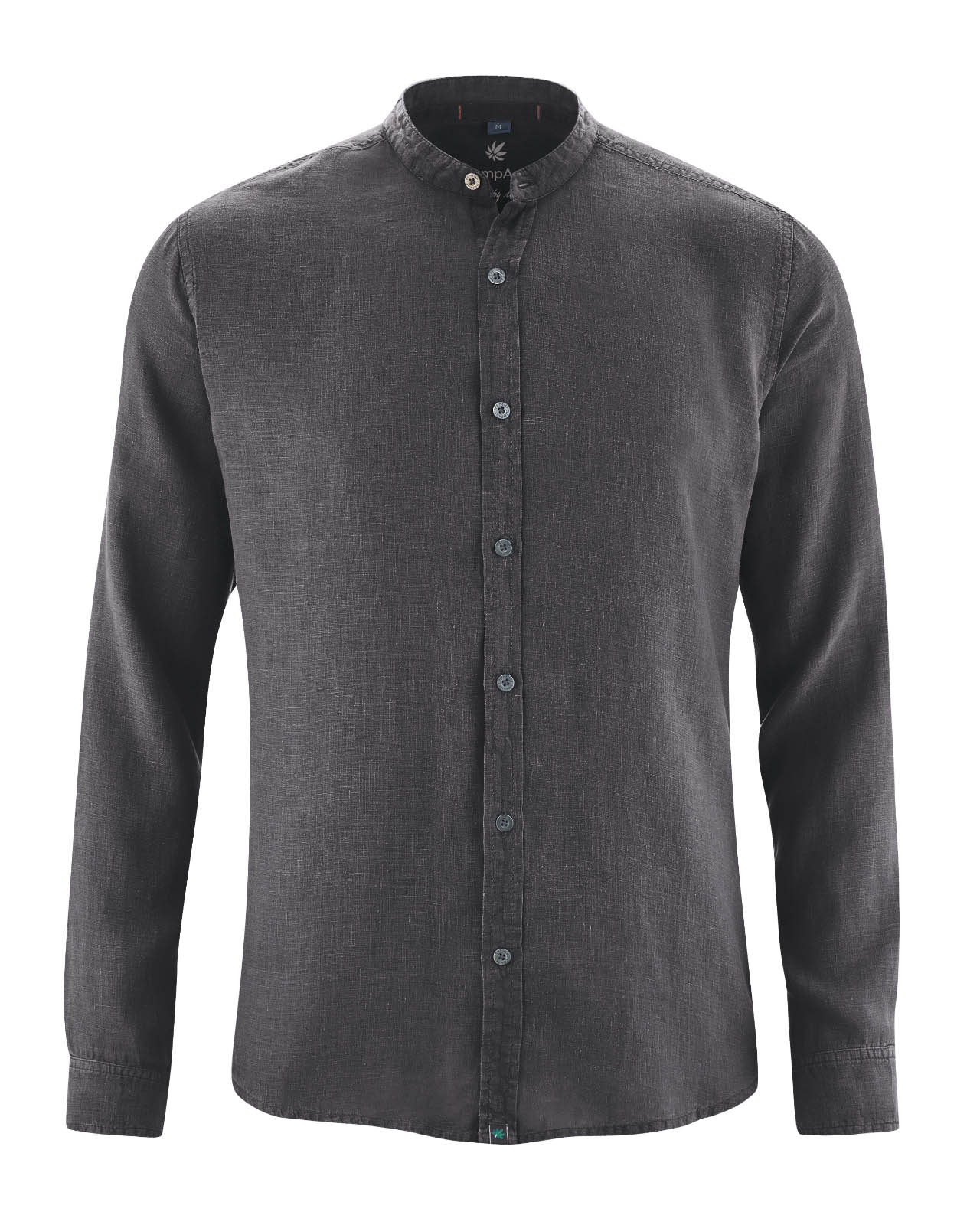 Hemd Stehkragen Herren Slim Fit aus Hanf Hemd Stehkragen Herren Slim Fit aus Hanf