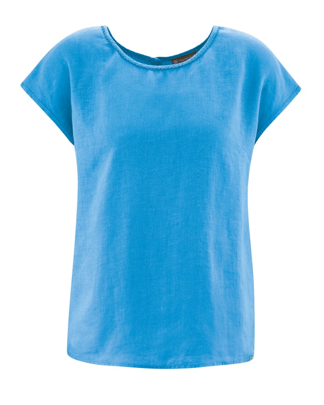 HempAge Klassische Damen Kurzam Bluse aus Hanf mit überschnittenen Schultern HempAge Klassische Damen Kurzam Bluse aus Hanf mit überschnittenen Schultern