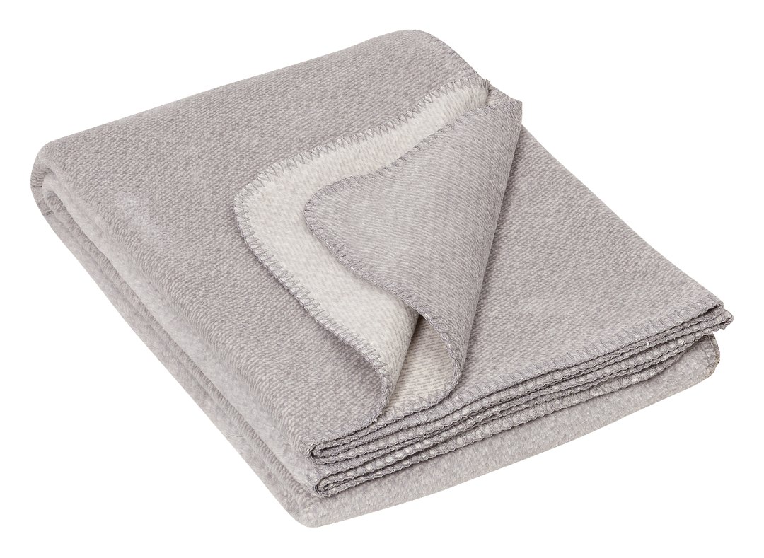 Fair Trade Decke aus Bio-Baumwolle - Farbton: Titan - 150x200cm Fair Trade Decke aus Bio-Baumwolle - Farbton: Titan - 150x200cm