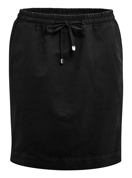 Frühjahr / Sommer Damen Rock aus Biobaumwolle & Leinen in schwarz Frühjahr / Sommer Damen Rock aus Biobaumwolle & Leinen in schwarz