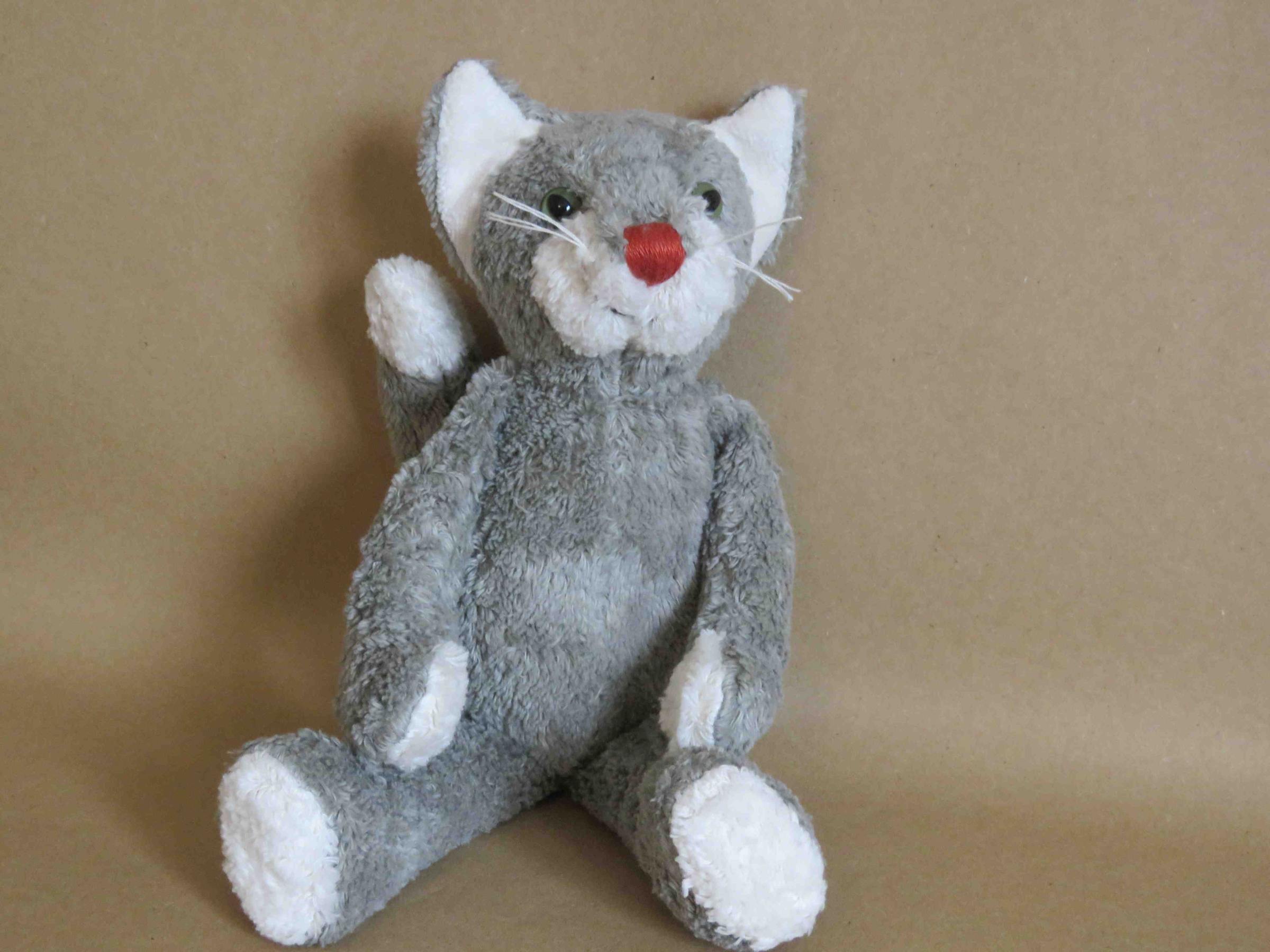 Kuscheltier Katze Bio grau Kuscheltier Katze Bio grau