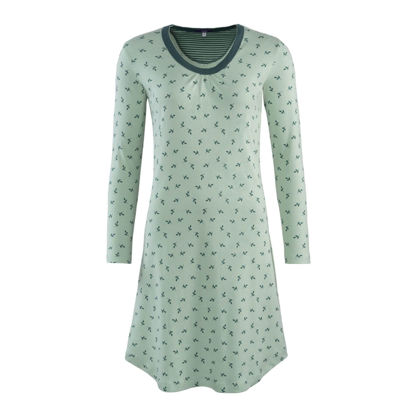 Nachthemd Langarm aus feiner Bio Baumwolle Nachthemd Langarm aus feiner Bio Baumwolle