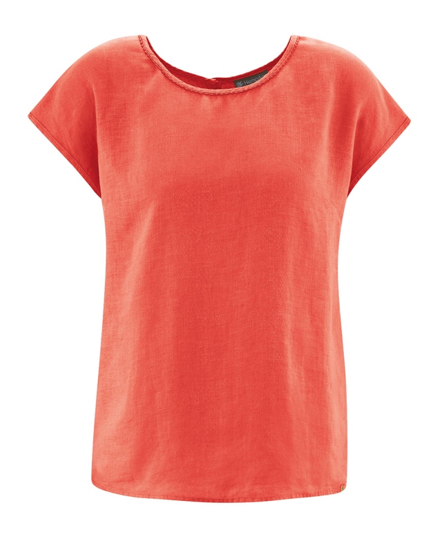 HempAge Klassische Damen Kurzam Bluse aus Hanf mit überschnittenen Schultern HempAge Klassische Damen Kurzam Bluse aus Hanf mit überschnittenen Schultern