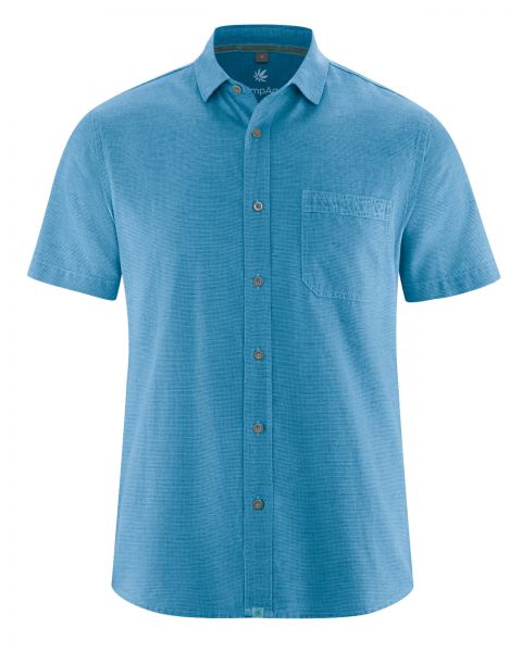 Fair Trade Kurzarm Hemd dezent kariert Fair Trade Kurzarm Hemd dezent kariert