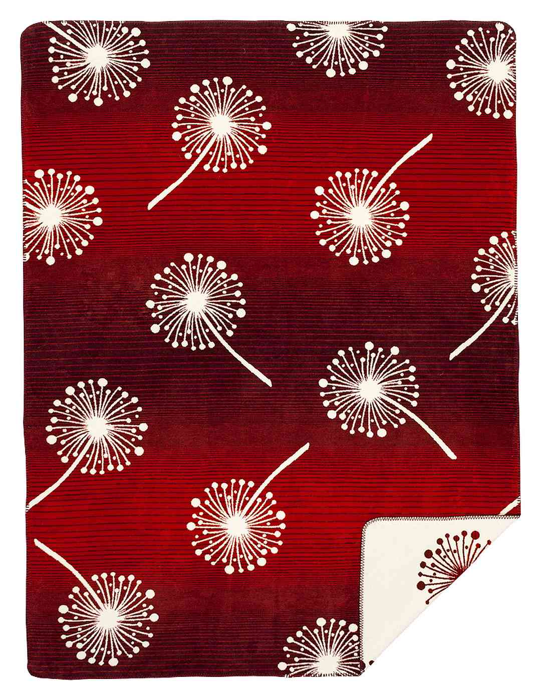 Pusteblume Wohndecke aus Bio-Baumwolle - Farbton: Rotbuche - 150x200cm Pusteblume Wohndecke aus Bio-Baumwolle - Farbton: Rotbuche - 150x200cm