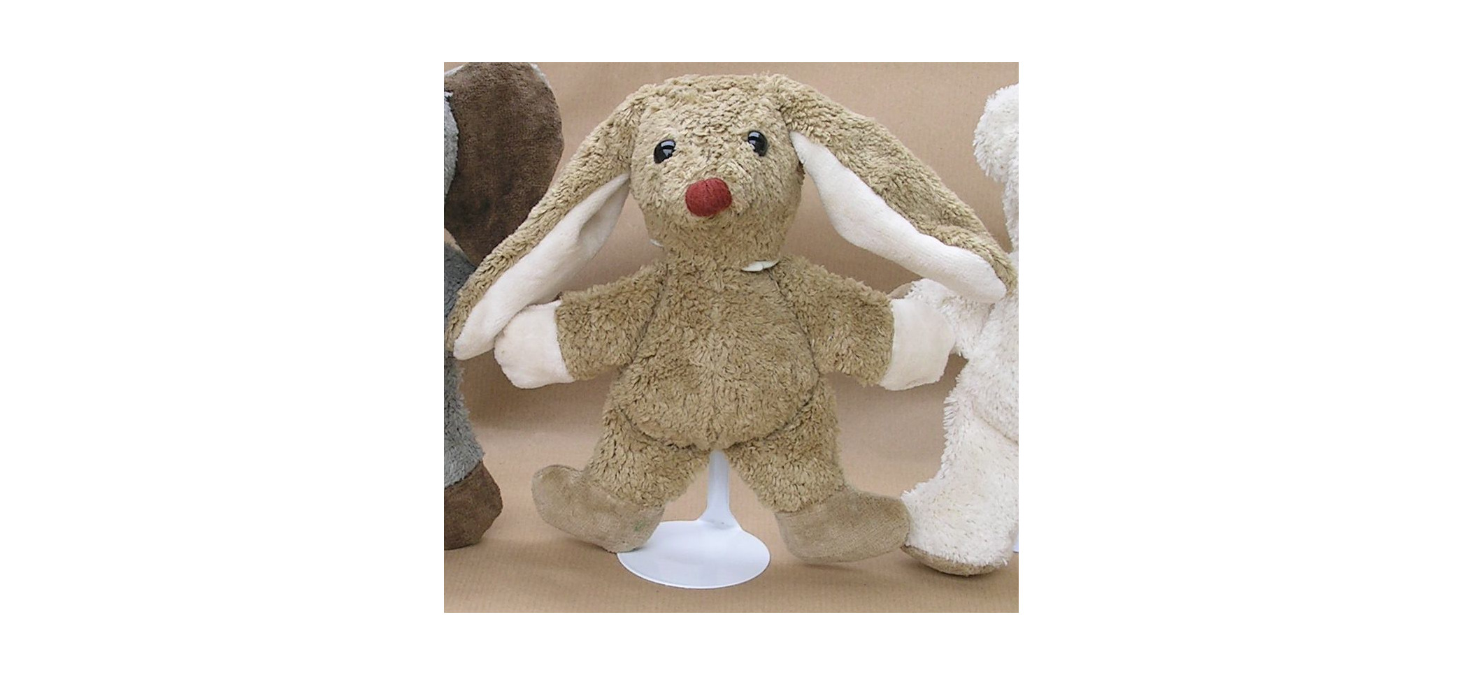 Stofftier Hase aus Bio Baumwolle - Vegan Stofftier Hase aus Bio Baumwolle - Vegan