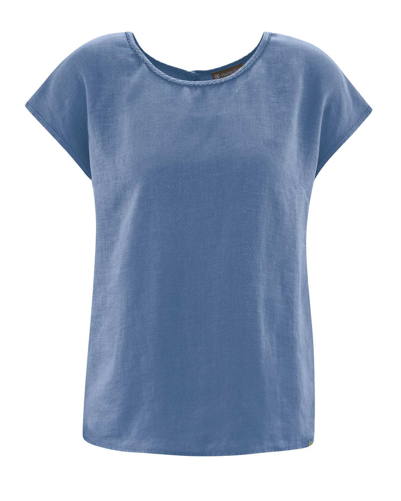 HempAge Klassische Damen Kurzam Bluse aus Hanf mit überschnittenen Schultern HempAge Klassische Damen Kurzam Bluse aus Hanf mit überschnittenen Schultern