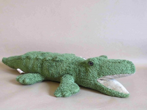 Kuscheltier Krokodil aus Bio Baumwolle