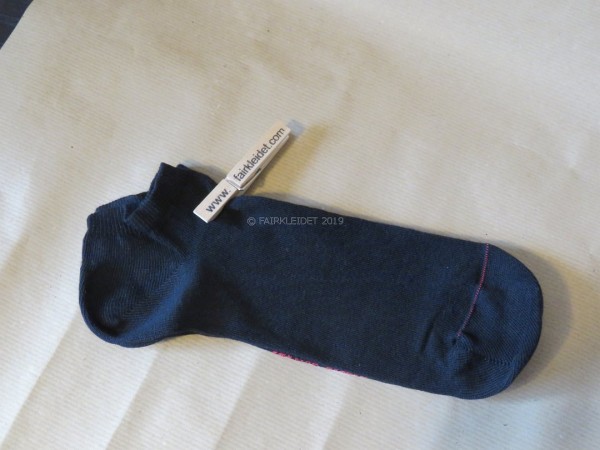 Sneaker Socken aus Bio Baumwolle - schwarz