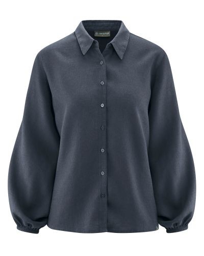 Ausgefallene Elegante Bluse aus Hanf und Bio Baumwolle